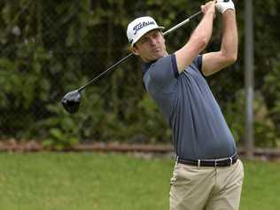 ON TARGET: Rick Kulacz sends one down the fairway during the PGA qualifier for the New Zealand Open at Toowoomba Golf Club on Monday. Kulacz booked his spot after winning a three-way sudden death play-off. Picture: Kevin Farmer