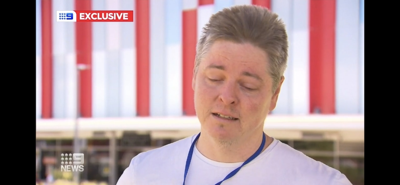 Isaac’s heartbroken father Stephen Powell urged others to check their fences and learn CPR to keep children safe around pools. Picture: 9 News