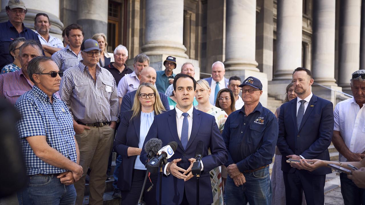 High and dry: Desperate drought-stricken farmers storm parli steps