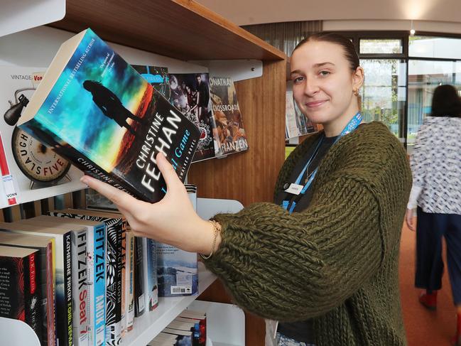 Library officer Harper Williams-Treloar is loving working at the new award-winning Boronggook Drysdale Library. The Australian Institute of ArchitectsÃ 2024 Victorian Architecture Awards have recognised the library for its distinctive design. Picture: Alan Barber