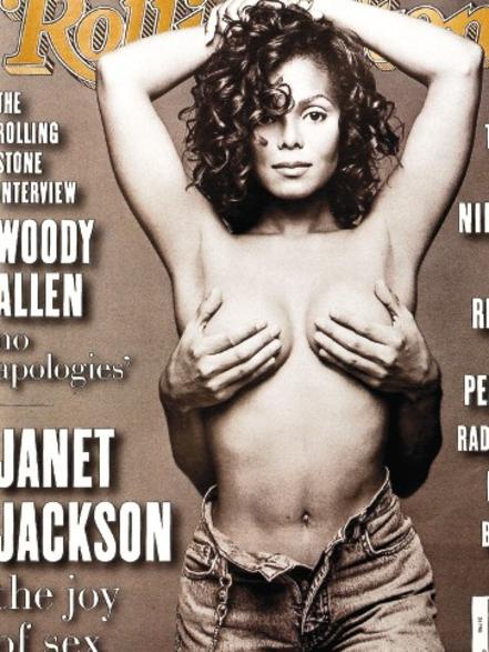 Height of fame ... Janet Jackson and her infamous Rolling Stone cover.  Picture:  Supplied