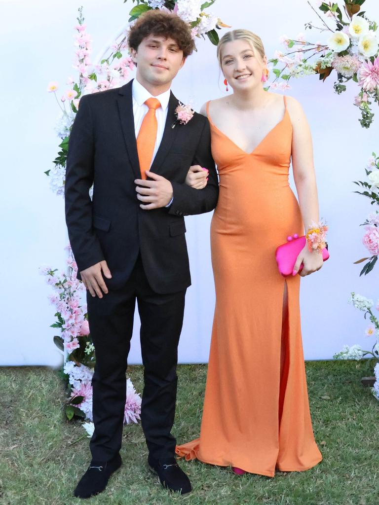 Esther with formal partner at the 2024 St Ursula's College formal.