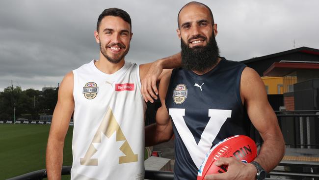 Bachar Houli and Shane Edwards are ready to go toe-to-toe. Picture: AAP Images