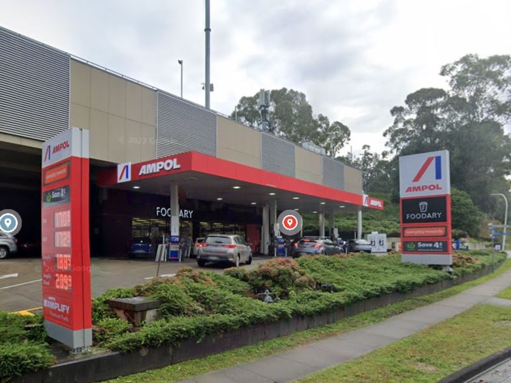 The Ampol petrol station on Shepherds Drive in Cherrybrook. Picture: Google.