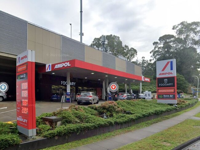 The Ampol petrol station on Shepherds Drive in Cherrybrook. Picture: Google.