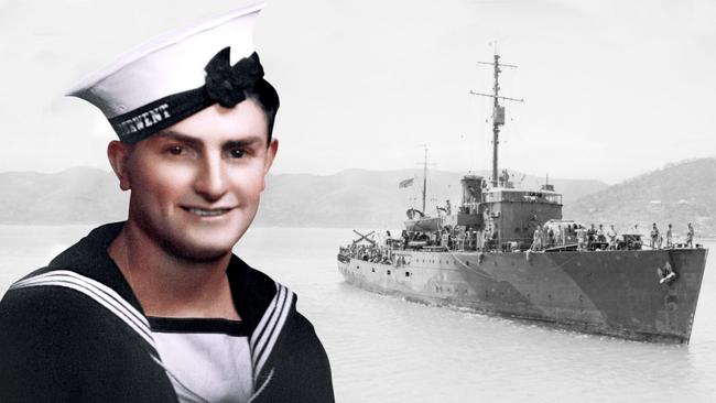 A colourised picture of posthumous VC recipient Edward ‘Teddy’ Sheean, who was killed in action aboard the HMAS Armidale.