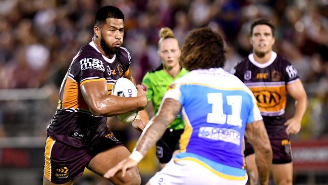 The south-east Queensland derby between the Broncos and Titans is set down for round seven. Picture: Bradley Kanaris/Getty Images