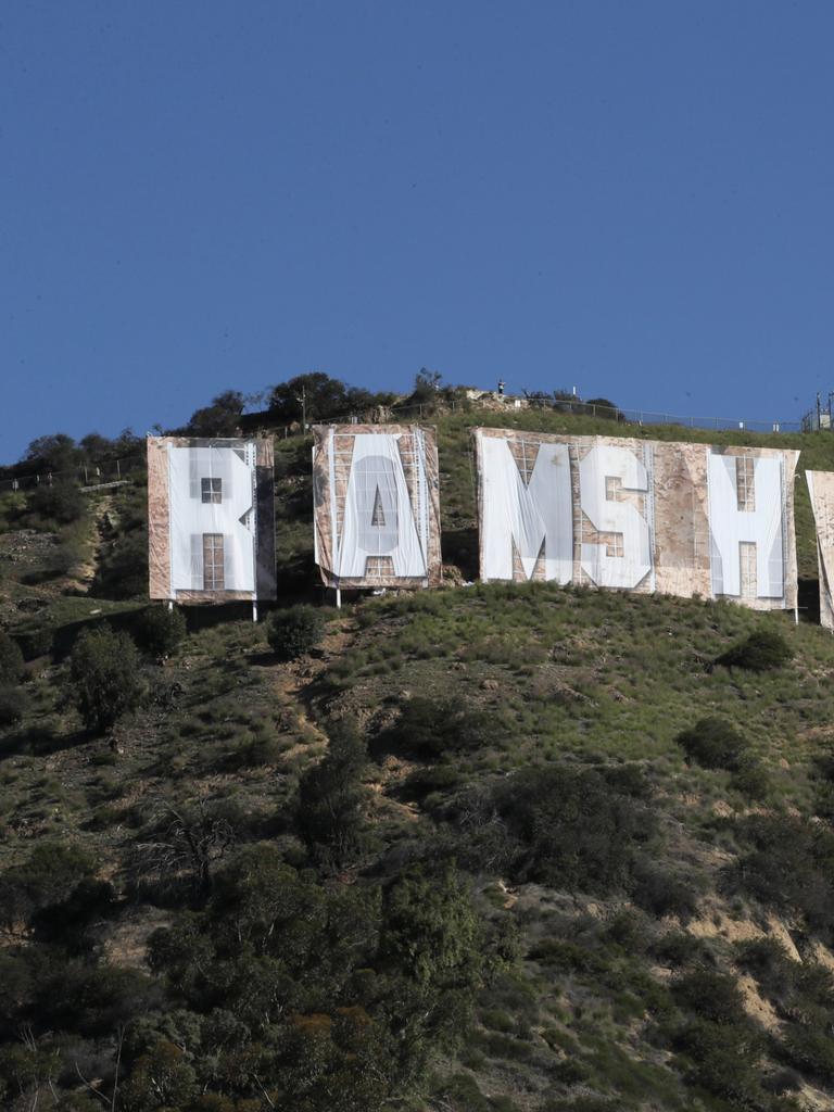 LA changed the Hollywood sign to celebrate Rams Super Bowl win and