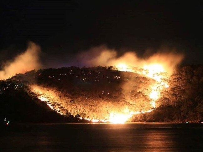 Killcare Wagstaffe bushfire on August 15 2018