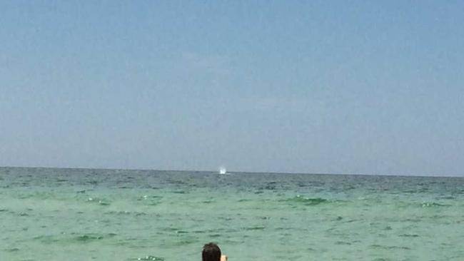 Whales made a splash at Rainbow Beach over the long weekend. Picture: Frances Klein