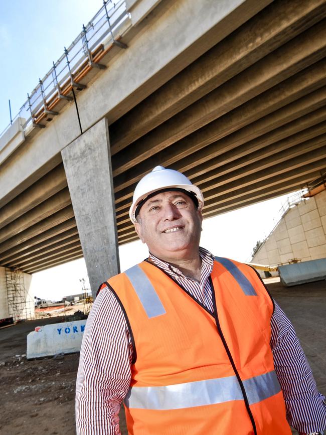 Luigi Rossi pictured at the Northern Expressway during his time working in government.