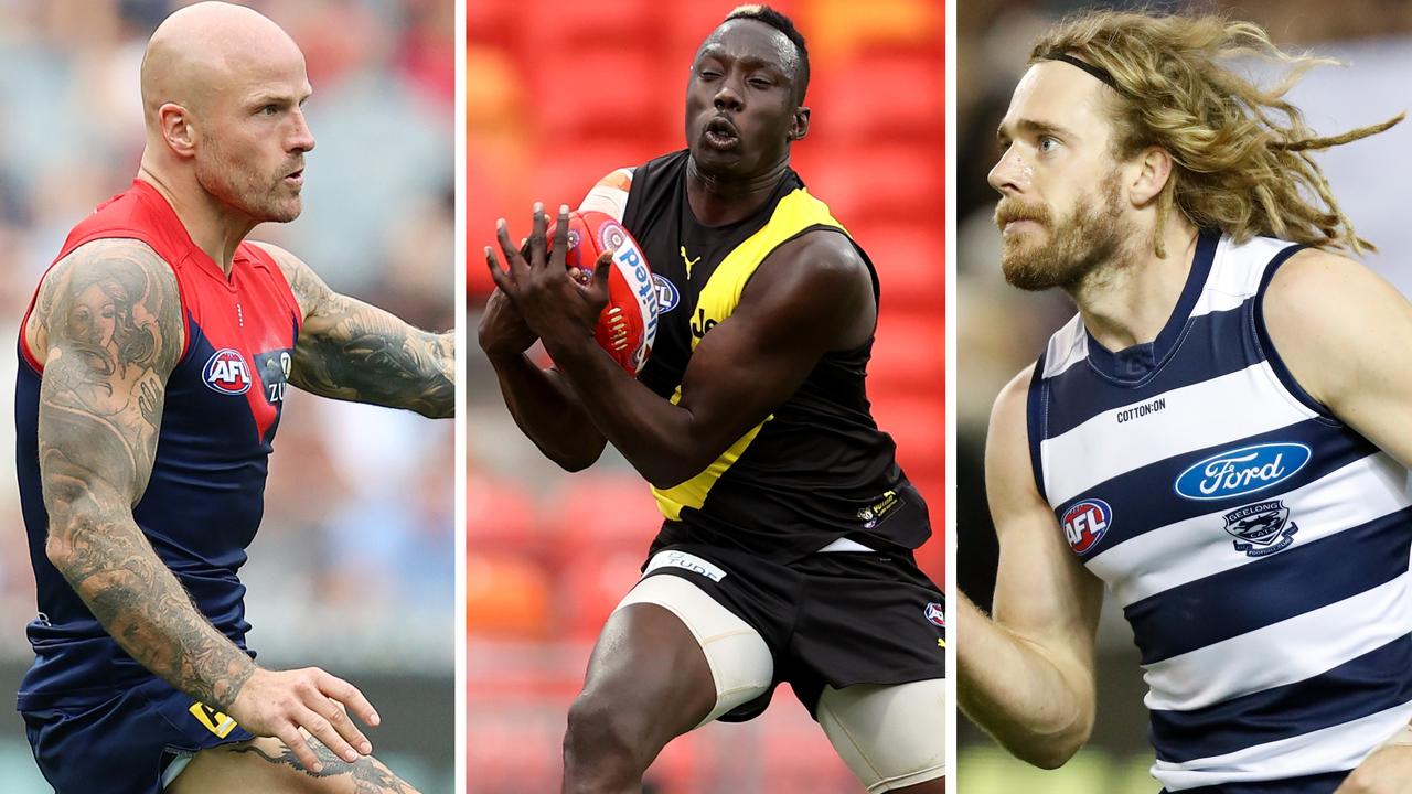 See which players are free agents after the 2021 AFL season.
