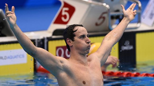 Cameron McEvoy has indicated he wants to defend his world title in Doha next year. Picture: Quinn Rooney/Getty Images