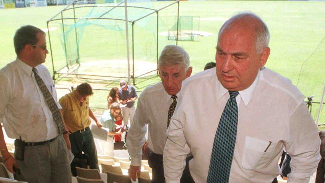 ARL CEO David Barnhill after giving the players the bad news.