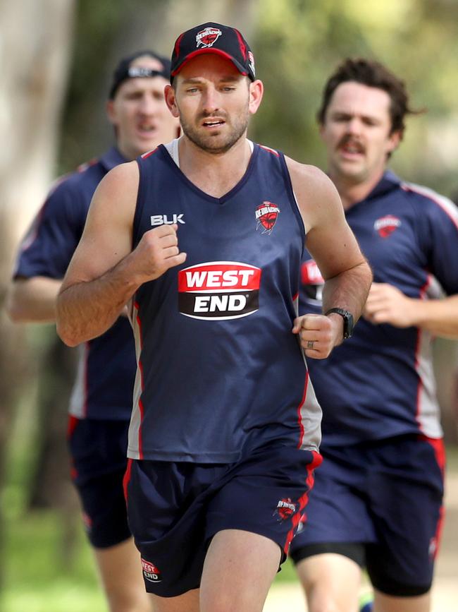 Chadd Sayers and the Redbacks return to training on Monday. Picture: TAIT SCHMAAL