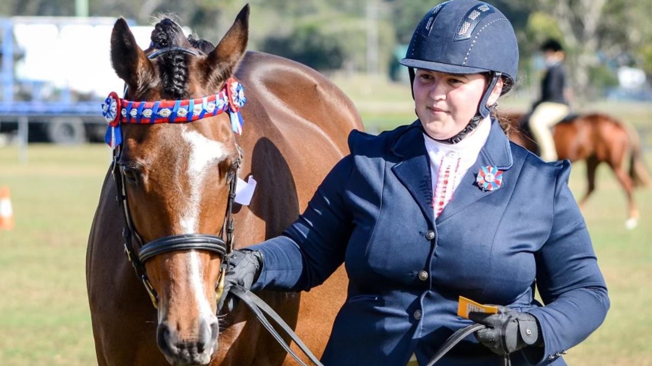 Brooklyn Turner with her beloved horse Skye, who was deliberately killed overnight on Wednesday, October 4. Owners made the gruesome discovery on Thursday morning at the Andergrove paddock on Beaconsfield Rd where she was homed. Police have ruled it foul play and are investigating.
