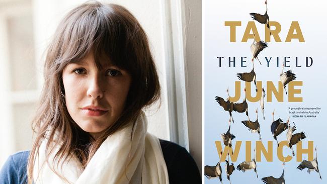 Tara June Winch and her Miles Franklin Award-winning novel, The Yield.