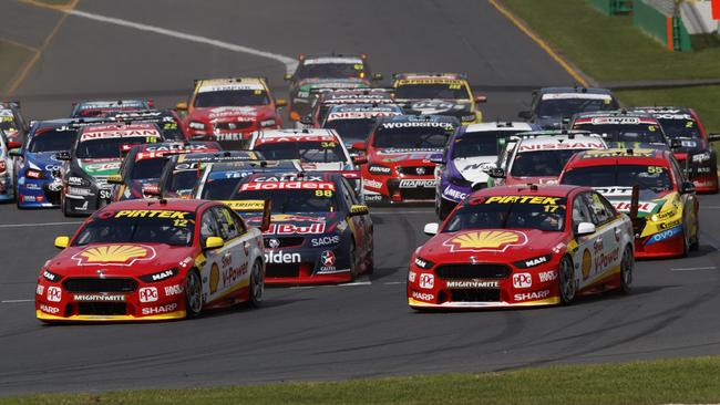 The 2018 Supercars Melbourne 400 is LIVE and AD BREAK-FREE all weekend on FOX SPORTS. Pic: Mark Horsburgh