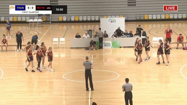 Replay: QLD U18 basketball championships (Girls Div 1 Semi-Final - MKYM v THUN)