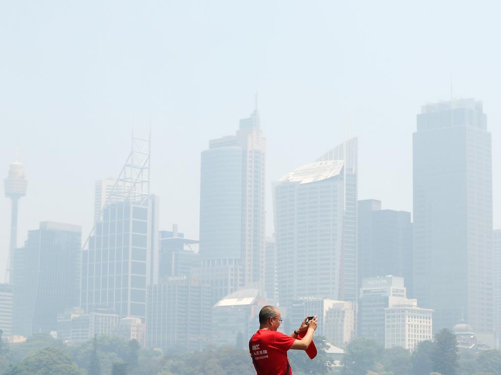 The dangerous tiny chemicals in the haze can trigger a heart attack in a person with underlying disease. Picture: Mark Kolbe.