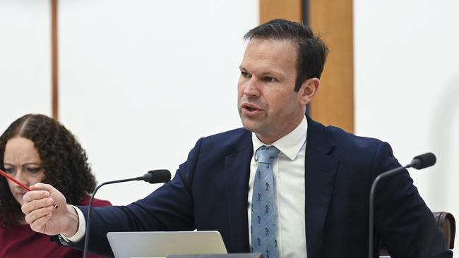 The inquiry, led by Nationals Senator Matt Canavan heard from regional and rural communities affected by branch closures. Picture: NCA NewsWire / Martin Ollman