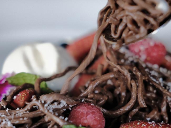 Bambino Ristorante's chocolate spaghetti. 