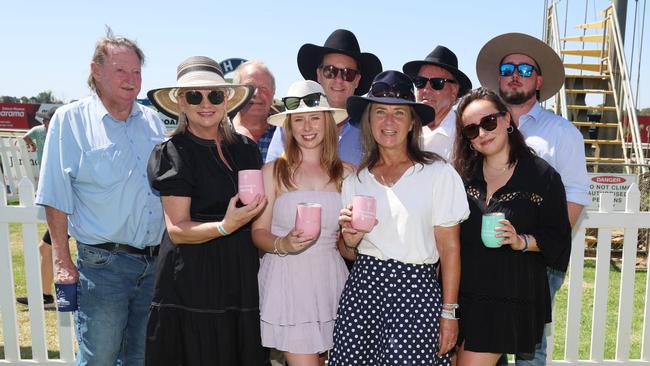 The Perricoota Station Staff attend the 2024 Echuca Cup races. Picture: Brendan Beckett