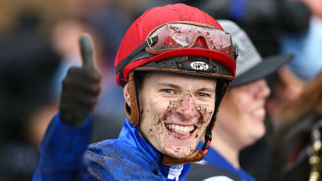 Koby Jennings made the most of his call-up from James Cummings to ride Colette in the Golden Eagle. Picture: Getty Images