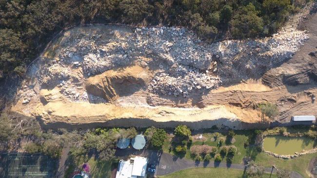 The EPA has revealed that asbestos has been found at the site.