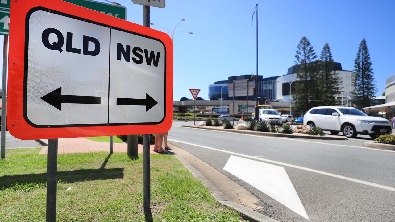 The Gold Coast where Queensland Police stop and check anyone moving from NSW to Queensland. Picture: Scott Powick