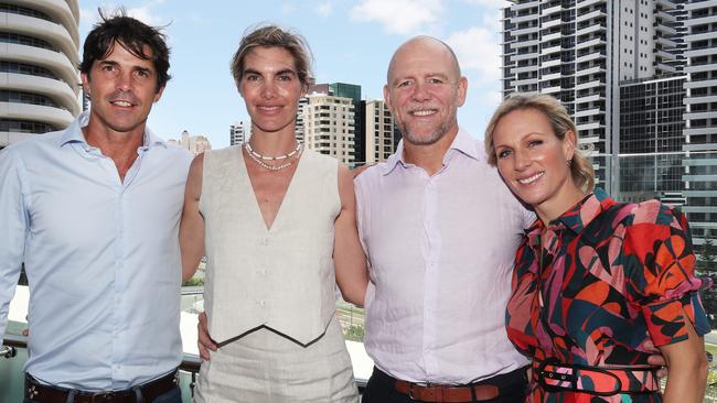 Gold Coast Magic Millions yearling sale and racing carnival ambassadors Nacho Figueras, Delfina Blaquier, Mike Tindall and Zara Tindall at the launch at Star Gold Coast. Picture: Glenn Hampson