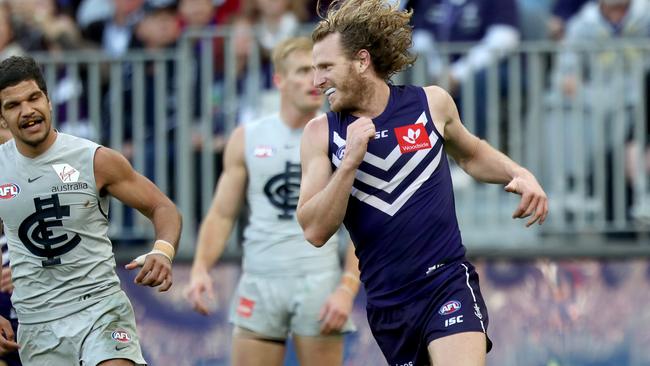 Fremantle kicked 10 goals to three in the second half to run away convincing winners.