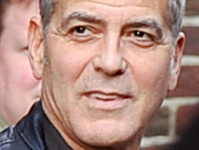 NEW YORK, NY - MAY 14: George Clooney visits 