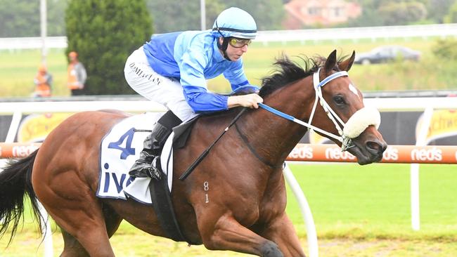 Eneeza ridden by Damian Lane wins the ive > Merson Cooper Stakes at Caulfield Racecourse on December 02, 2023 in Caulfield, Australia. (Photo by Brett Holburt/Racing Photos via Getty Images)