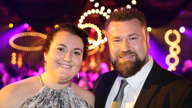 Anna Bell and Luke Bell at the Gold Coast Business Excellence Awards Gala 2023 at The Star Gold Coast. Picture: Portia Large