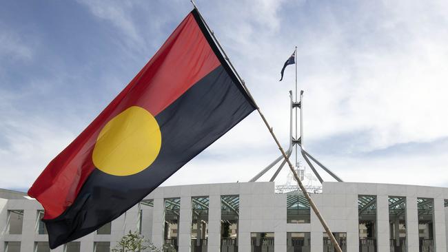 ‘There should be a better way to acknowledge the First Australians in our nation’s foundational document than entrenching separatism and identity politics by creating two classes of citizens’, Tony Abbott writes. Picture: NCA NewsWire / Gary Ramage