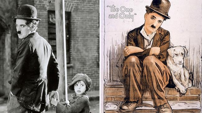 Charlie Chaplin in The Kid and A Dog’s Life, both films made by Jaydee Williams’ First National Pictures.