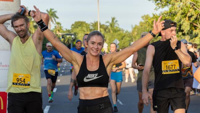 Ange Liddicoat as a record breaking number of runners took part in the 2025 edition of the annual NT City2Surf, Sunday, June 1. Picture: Pema Tamang Pakhrin