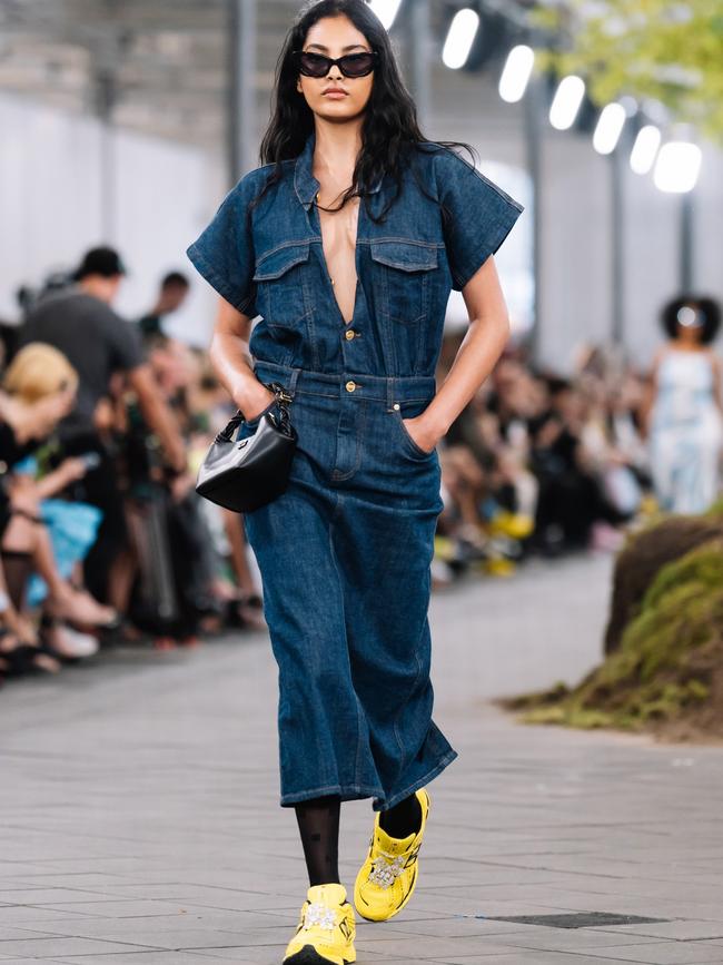 Vi walking for Ganni at last month’s Copenhagen Fashion Week Spring/Summer 2024. Picture: Alena Zakirova/WireImage