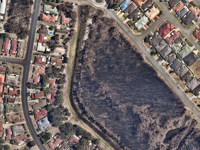 The coastal capital has not escaped the destruction. Picture: Nearmap