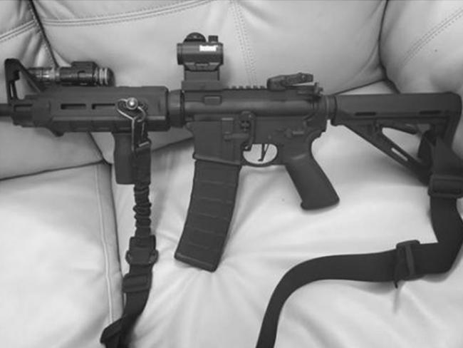 A picture published by The Daily Beast, said to be from Kelley’s Facebook page, of a gun.