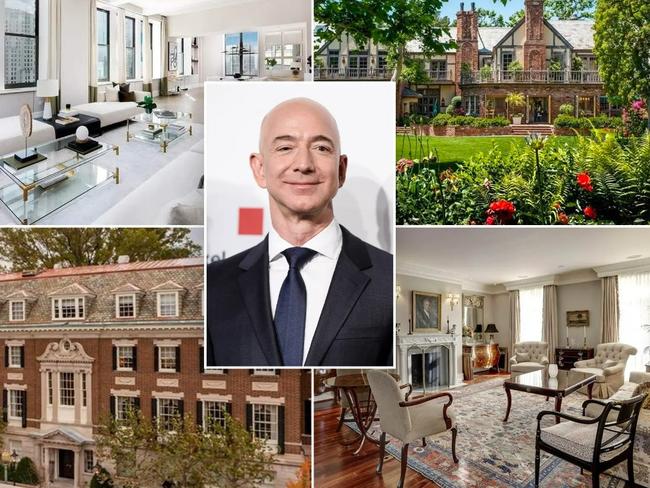 Houses among Jeff Bezos portfolio. Picture: Realtor.com