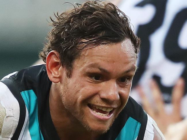 Port Adelaide's Steven Motlop  during AFL match between the Sydney Swans and Port Adelaide Power at the SCG. Picture. Phil Hillyard