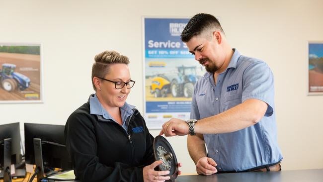 Spare parts specialists from Brown and Hurley. Spare parts specialists are one of many skills in demand at farm machinery dealers across Australia. Picture: Supplied