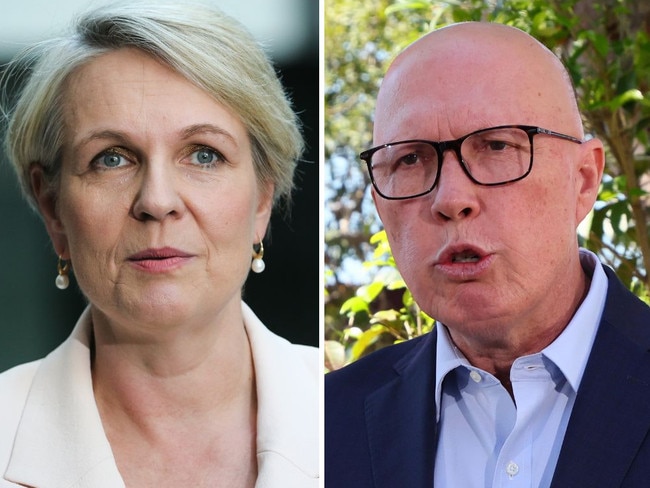 Environment Minister Tanya Plibersek and Opposition Leader Peter Dutton have clashed over the Blayney gold mine. Picture: NewsWire