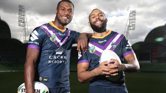 Josh Addo-Carr stood by him Melbourne teammates. Photo: Michael Klein