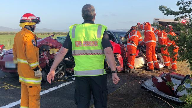 Two adults and a child have died in a crash on the Midland Highway near Ross, Tasmania.