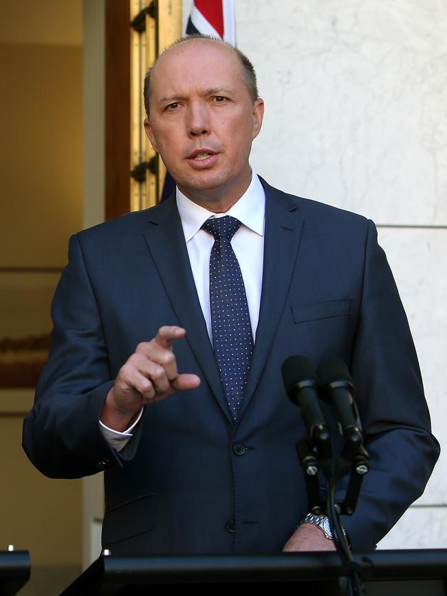 Peter Dutton. Picture: Kym Smith