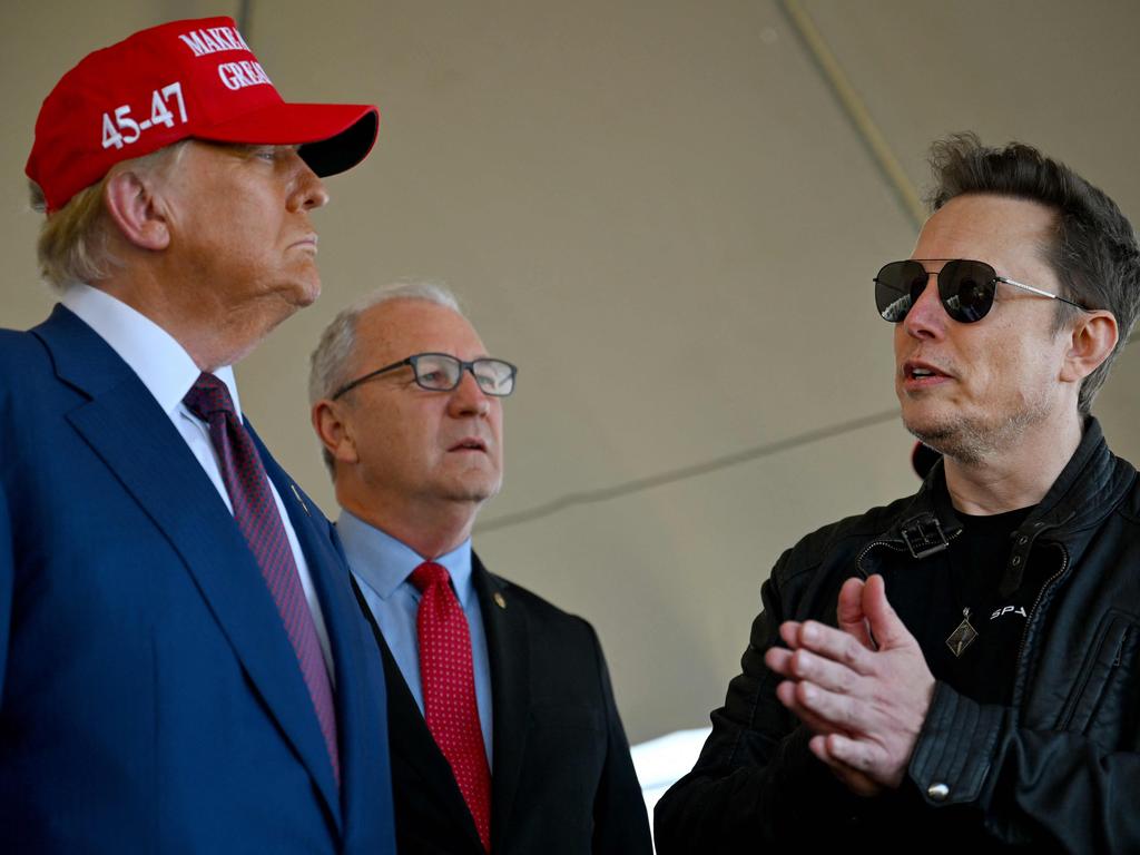 Donald Trump and Elon Musk. Picture: Brandon Bell/Getty Images/AFP