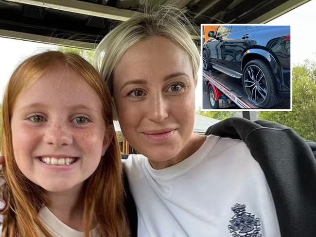 Roxy crashes 11yo’s mercedes. Picture: Instagram/Roxy Jacenko